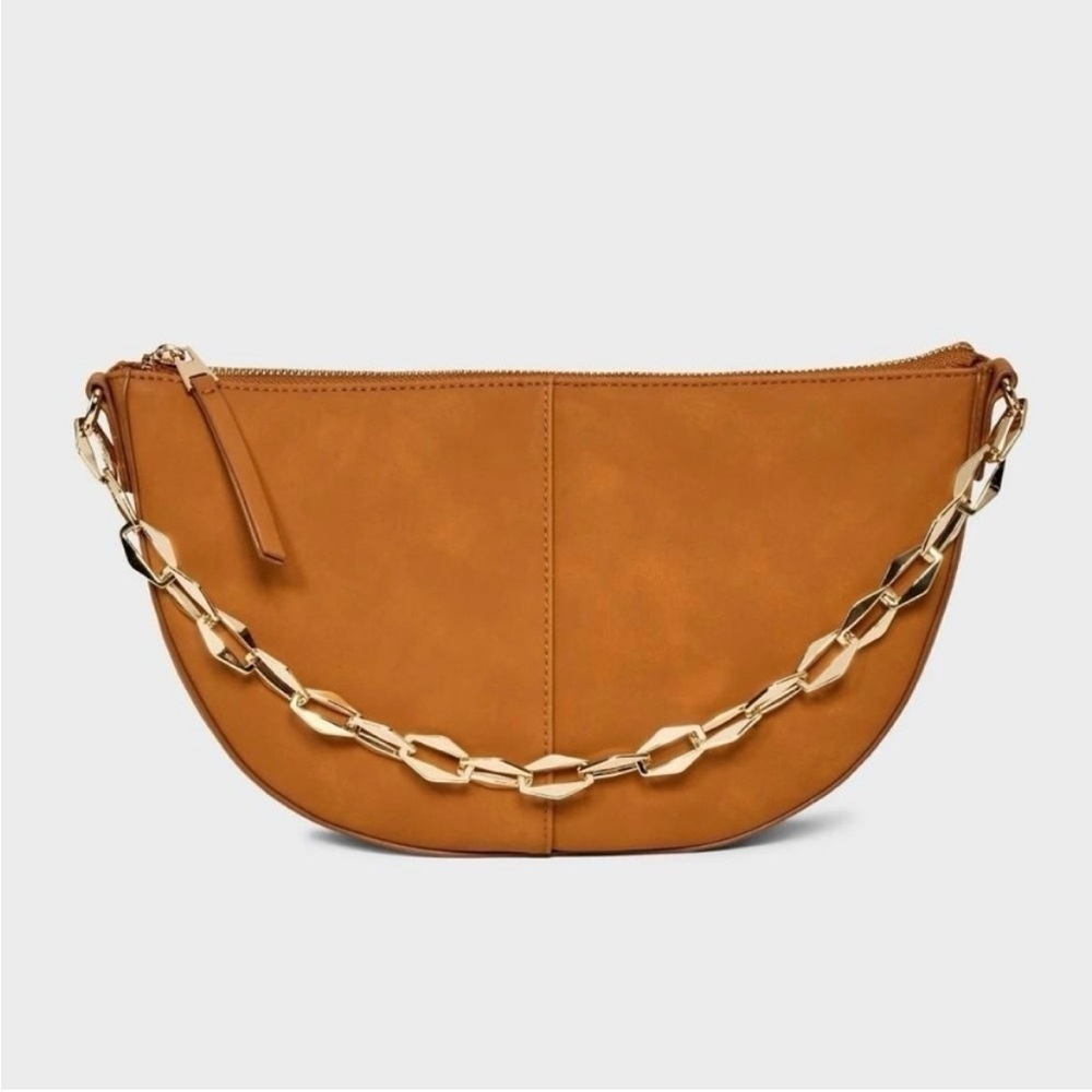 Universal Thread Slouched Half-Moon Shoulder Bag Brown​​​​ - Picture 5 of 5